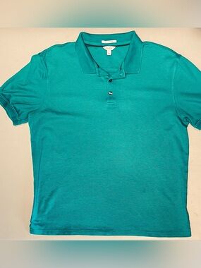Calvin Klein Teal Short-Sleeve Polo Shirt